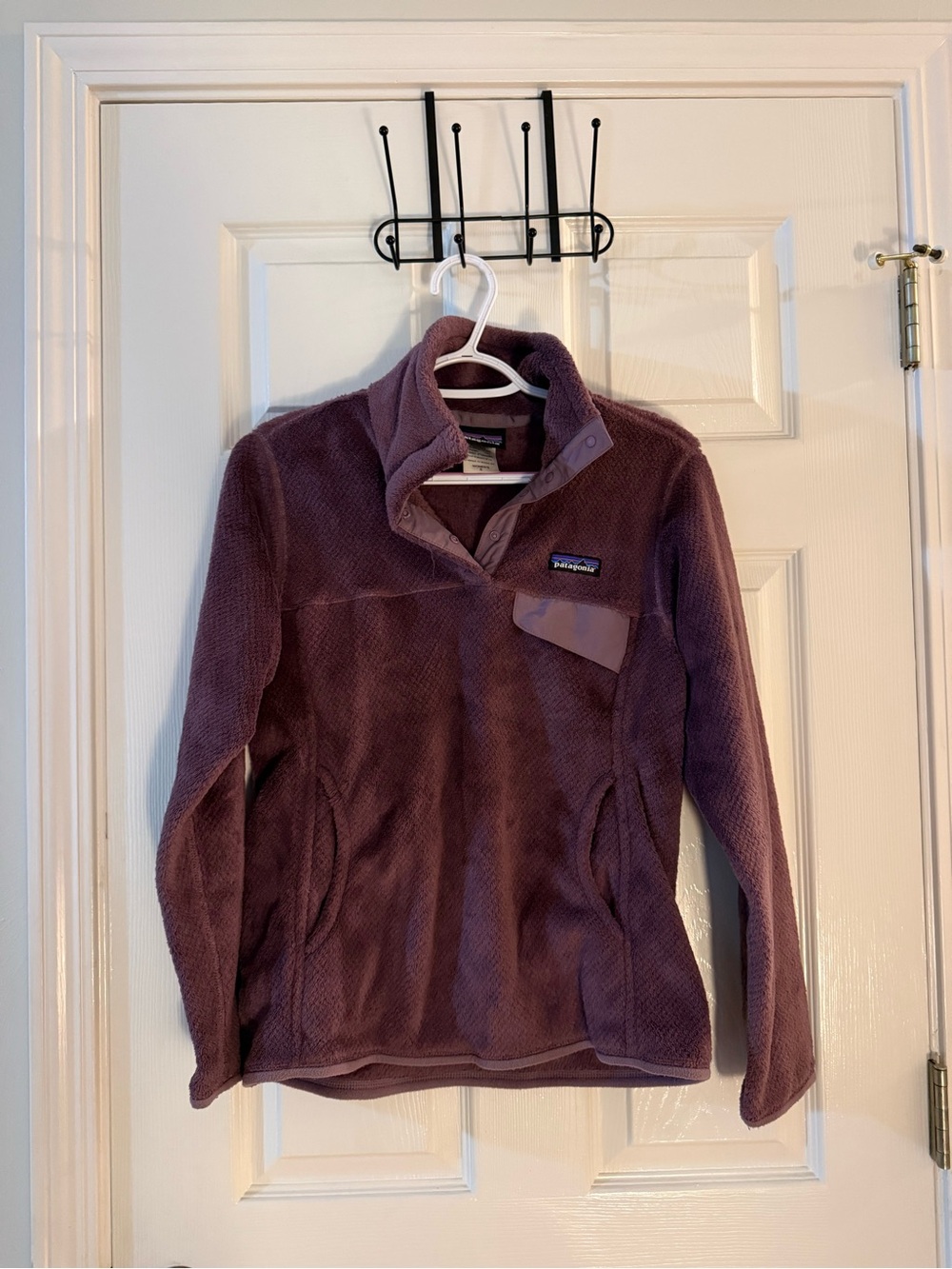 Patagonia Women’s Plum Teddy Fleece Snap Pullover